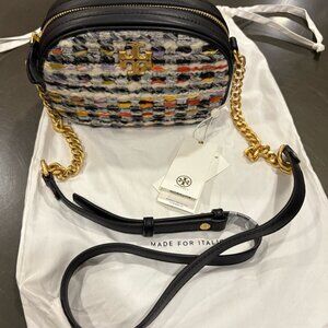 Tori Burch Kira Tweed Small Camera Bag- NWT!